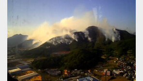 밀양 산불 사흘째 계속…진화율 45%, 전날보다 떨어져