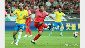 김민재 빈자리 컸다…브라질 화력에 무너진 플랜B 수비