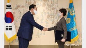 尹대통령, ‘故 이예람 중사’ 안미영 특검에 임명장 수여