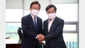 이재명 찾은 김동연 “많은 가르침 부탁”…李 “저보다 잘하실 것”