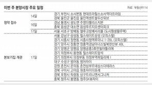 [부동산 캘린더]전국 5개 단지서 1769채 분양