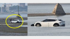 EV6 빠졌던 그 갯벌에 또…억대 랜드로버 디펜더 ‘대참사’