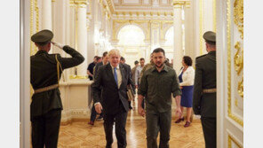 英 존슨, 우크라 키이우 ‘깜짝’ 방문…군사 훈련 프로그램 제안