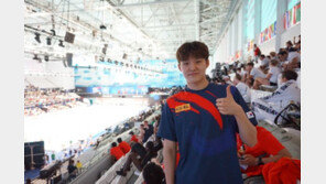 “믿기지 않을 만큼 좋아” 김우민, 자유형 400m 세계선수권 결승행