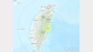 대만 동부서 규모 6.0 지진…타이베이도 흔들