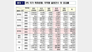 위기에 강한 한국 기업 특허경쟁력…주요국 출원 둔화 속 증가세