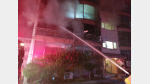 새벽 자신의 아파트 베란다에 불지른 60대 여성 체포