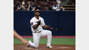 ‘허리 통증’ 푸이그, 결국 1군 엔트리 제외…“통증 남아있어”