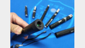 캠핑족에 인기 레이저포인터, 이런것 썼다간 시력 손상 위험