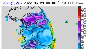이틀간 장맛비 170㎜ 퍼부었다…제주 빼곤 호우특보 모두 해제
