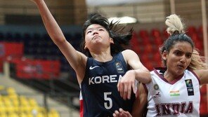 U16 여자농구, 아시아선수권 인도에 101-40 대승…U17 월드컵 출전 눈앞