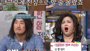 김준호 “김지민, 내 입에서 조개 썩은 내 난다고…볼 뽀뽀 금지당해”