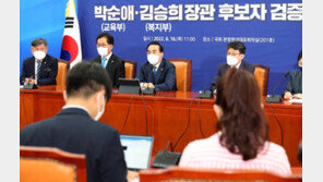 민주당, 박순애 임명 강행에 “국민 패싱·만취 국정운영”