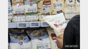 정부, 밀가루 가격 인상 폭 10% 내로 최소화…상승분 70% 지원