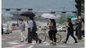 월요일 최대 80㎜ 장맛비…낮 최고 25~30도, 더위 잠시 주춤