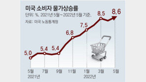 “美 6월 물가상승률 9%에 육박할 듯” 각국 경제고통지수, 금융위기 넘어서 