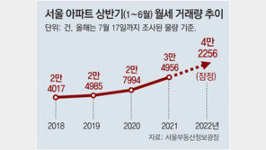 상반기 서울 아파트 월세 거래, 4만2256건 ‘최다’