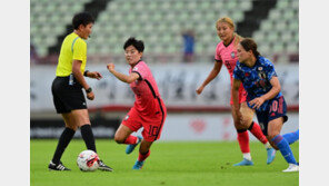 한국 女축구, 동아시안컵 첫경기 일본에 석패