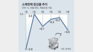 고물가-고금리에… 24년만에 소비 4개월 연속 감소