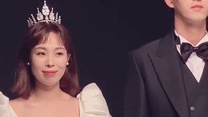 ‘박민♥’ 오나미, 웨딩드레스 입으니 여신…역대급 미모