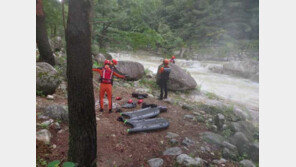 “할아버지가 떠 내려가요” 강릉 솔봉계곡서 60대 남성 실종