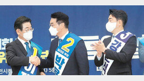 이재명, 1차 여론조사 80% 1위… 최고위원, 비명계 호남 반등 기대