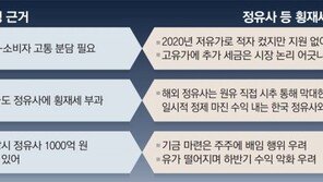 “대박 정유4사 ‘횡재세’ 거둬야” vs “코로나 손실 땐 보전해줬나” 