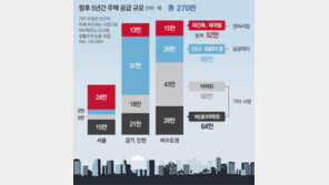서울 재건축-재개발 풀어 5년간 24만채 공급