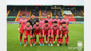 황인선호 U-20 여자축구, 18일 프랑스와 최종전서 8강 도전
