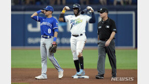 ‘최지만 결장’ 탬파베이, 선두 양키스 8경기차 추격