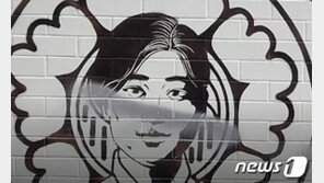 독립운동 女장군 김명시 벽화 훼손 50대 검거…“유공자 인정 불만”