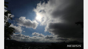 [날씨]월요일 전국 흐리고 중부 빗방울…출근길 20도 내외 선선