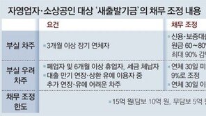 대출 90일 못갚은 자영업자, 80%까지 탕감… 재산 더 많으면 제외 