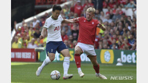 손흥민, 개막 4경기 골 침묵…토트넘, 노팅엄에 2-0 승리