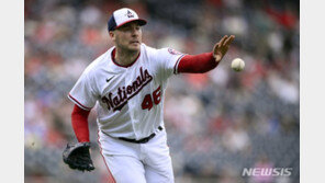 워싱턴 ‘43G 연속 선발투수 무승’ 끝…17패 코빈, 드디어 승리