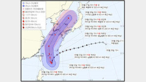 초강력 태풍 ‘힌남노’, 한반도 더 가까워지나…예상경로 조정
