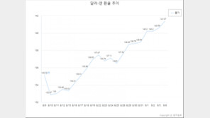 달러당 엔화 환율 141엔 돌파…24년만에 엔화 가치 최저수준