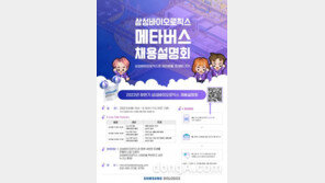 삼성바이오로직스, 메타버스 채용설명회 개최… 신입사원 서류 접수 오는 14일까지