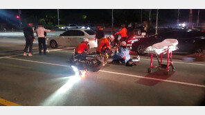 추석날 부산서 오토바이 몰던 10대들 서로 ‘쾅’…1명 뇌출혈