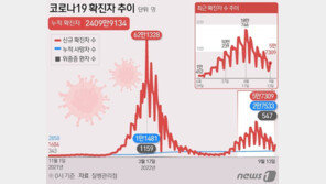 질병청 “전문가들, 확진자 당분간 서서히 감소하리라 전망”