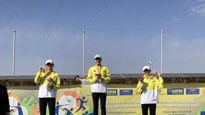 한국 근대5종, 아시아선수권 여자 개인전에서 금·은·동 ‘싹쓸이’