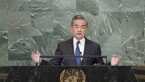 中왕이, 유엔총회서 대만 관련 “외부 간섭에 가장 단호한 조치”