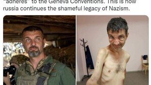 갈비뼈 앙상, 뒤틀린 팔…포로 잡혀간 우크라 병사 전·후 모습