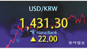 ‘킹 달러’에 환율 1431원… 코스피-코스닥 연중 최저 