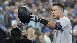 ‘드디어 61호포 터졌다’ 저지, AL 최다홈런 타이