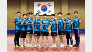 男탁구, 세계단체전탁구선수권 첫 상대 캐나다 완파