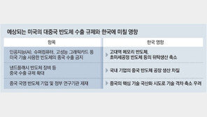 美, 첨단 반도체 對中수출 차단… 한국기업 타격 우려
