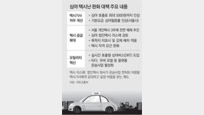 심야 택시 기본료 1만원 넘어… 모빌리티 혁신안은 빠져 ‘반쪽’ 