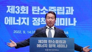 최태원 “에너지 전환 달성 위해 정부 정책적·제도적 지원 필요”