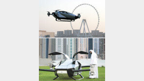 두바이 해변지역서 ‘플라잉 택시’ 시험 비행